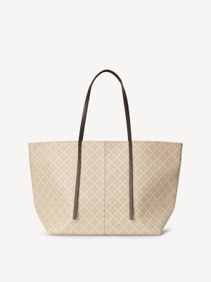 By Malene Birger Abi Printed Tote Tassen Feather | NL_BB11977