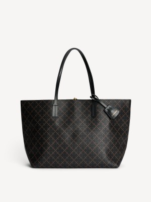 By Malene Birger Abigail Printed Tote Tassen Donker | NL_BB92848