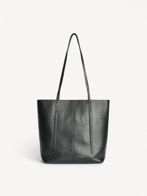 By Malene Birger Abilso Leather Tote Tassen Zwart | NL_BB77846