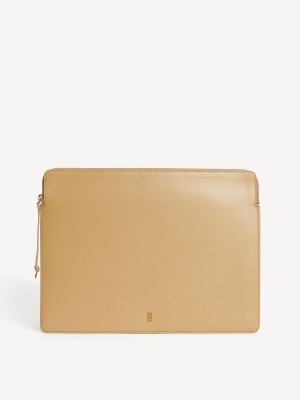 By Malene Birger Aya Leather Laptop Case Andere Accessoires Sand | NL_BB23637