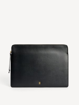 By Malene Birger Aya Leather Laptop Case Andere Accessoires Zwart | NL_BB61536