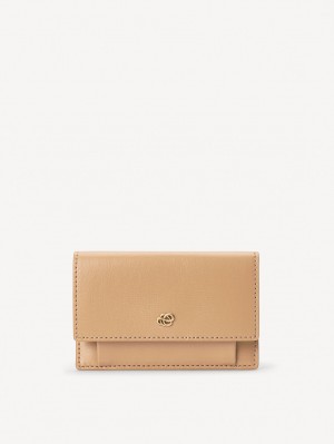 By Malene Birger Aya Leather Wallet Portemonnees & Kaarthouders Sand | NL_BB79428