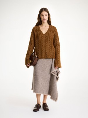 By Malene Birger Cimone Cable-knit Sweater Gebreide Kleding Bison | NL_BB82783