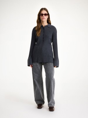 By Malene Birger Delphine Merino Wool Sweater Gebreide Kleding Grijs | NL_BB95261