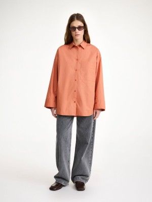 By Malene Birger Derris Organic Cotton Overhemd Donker | NL_BB84286