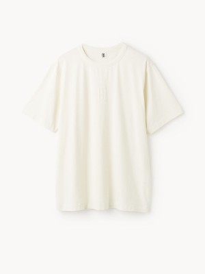 By Malene Birger Fayeh Organic Cotton T-shirt Topjes Wit | NL_BB63271