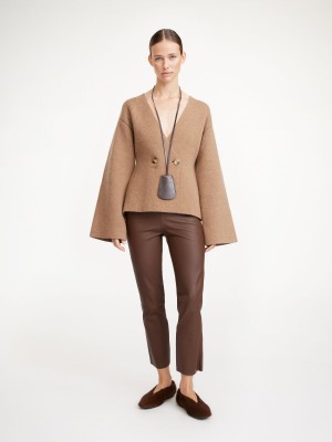 By Malene Birger Florentina Leather Broek Chestnut | NL_BB47209