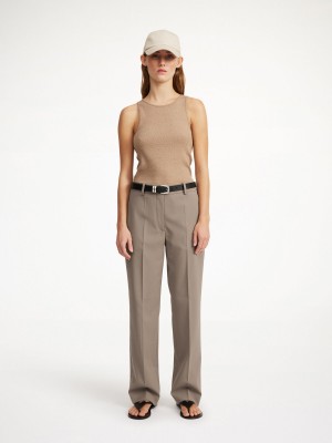 By Malene Birger Igda Straight-leg Broek Shitake | NL_BB52665