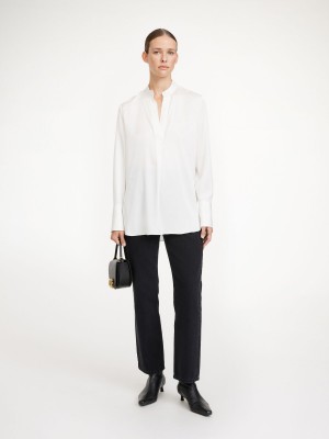 By Malene Birger Mabillon Silk Overhemd Wit | NL_BB59798