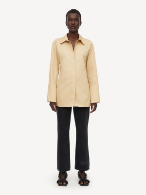 By Malene Birger Padano Organic Cotton Overhemd Donker | NL_BB35391