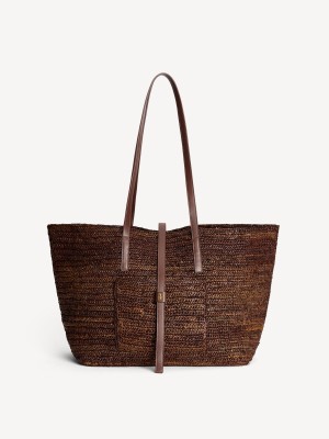 By Malene Birger Palla Straw Tote Tassen Bison | NL_BB17655