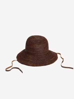 By Malene Birger Rafiah Straw Hat Andere Accessoires Bison | NL_BB41969