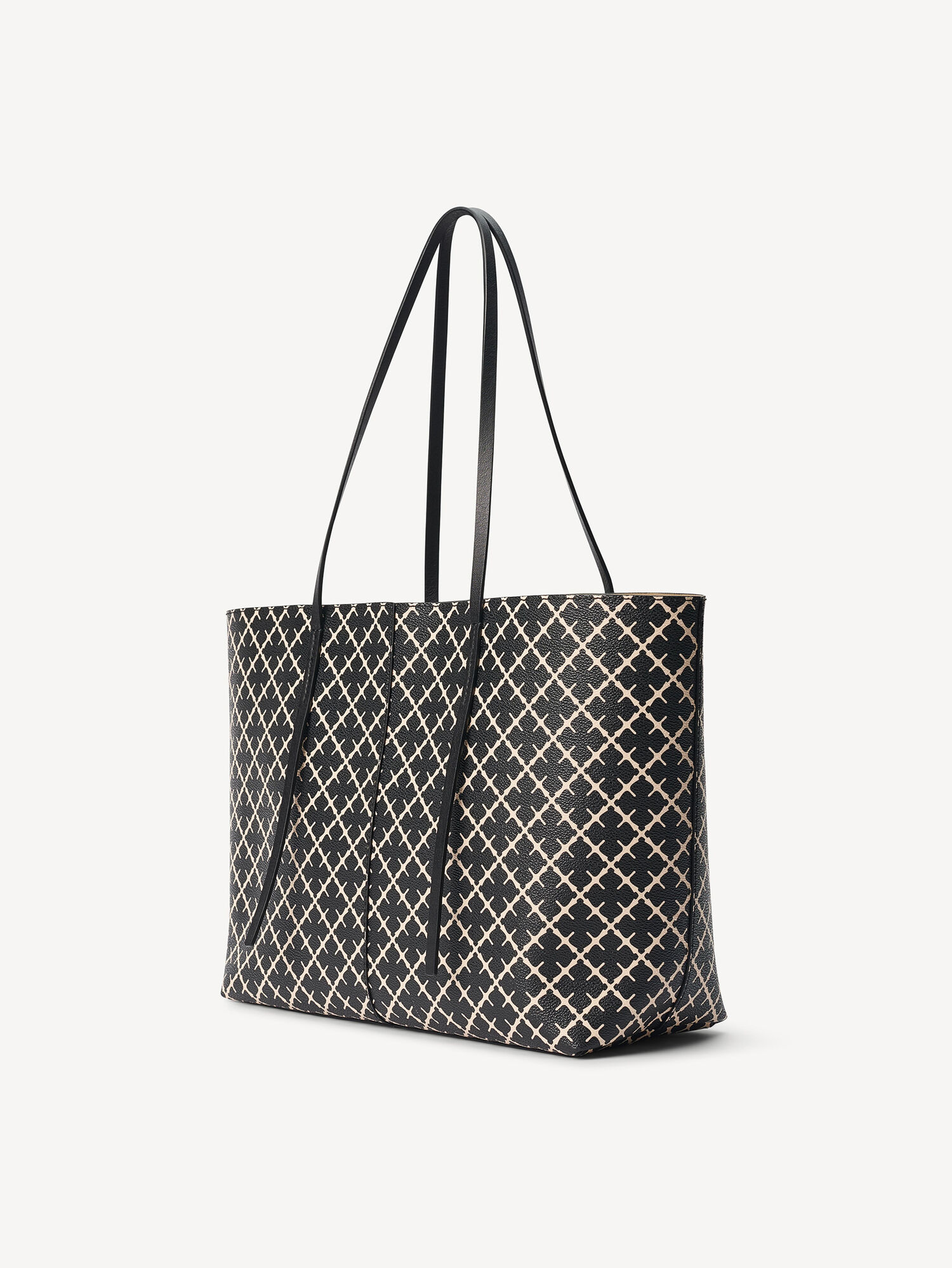 By Malene Birger Abigail Printed Tote Tassen Zwart | NL_BB58959