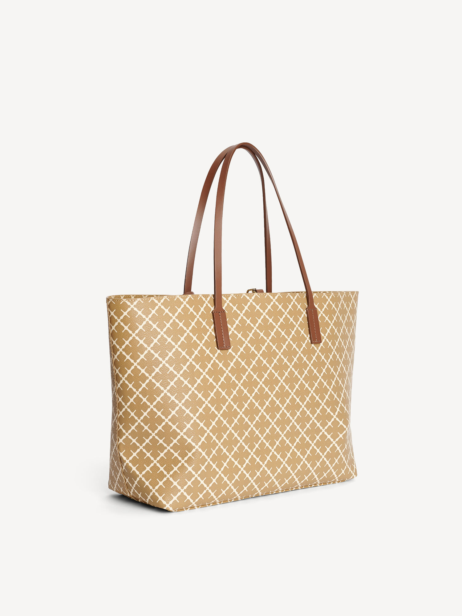 By Malene Birger Abigail Printed Tote Tassen Beige | NL_BB15339