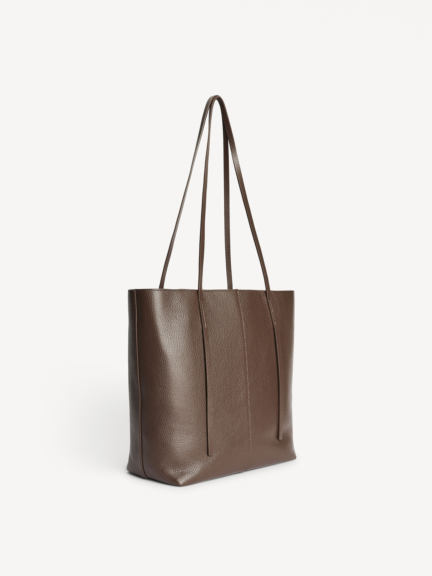 By Malene Birger Abilso Leather Tote Tassen Koffie | NL_BB17493