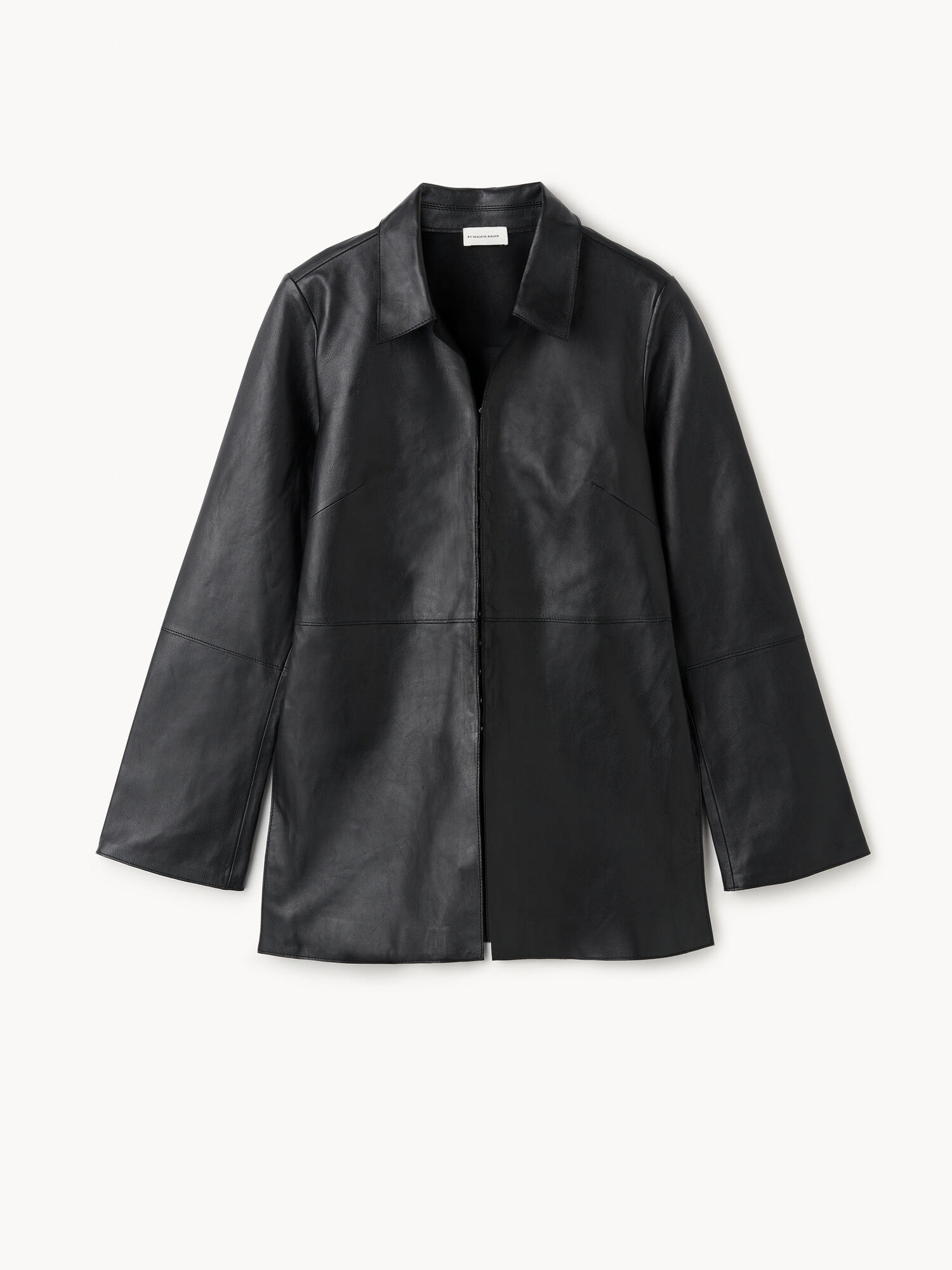 By Malene Birger Alleys Leather Overhemd Zwart | NL_BB62729