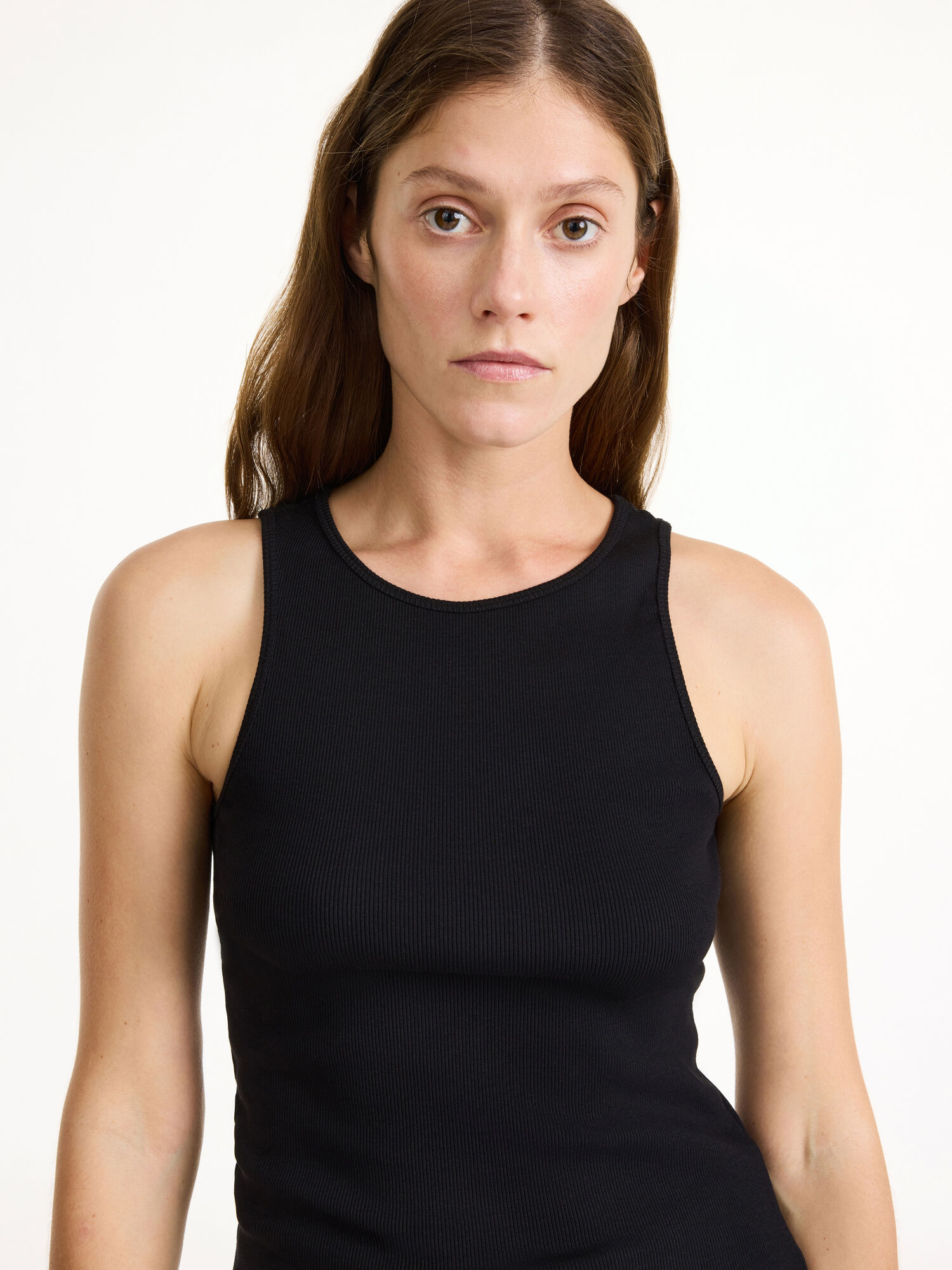 By Malene Birger Amani Tank Topjes Zwart | NL_BB21120