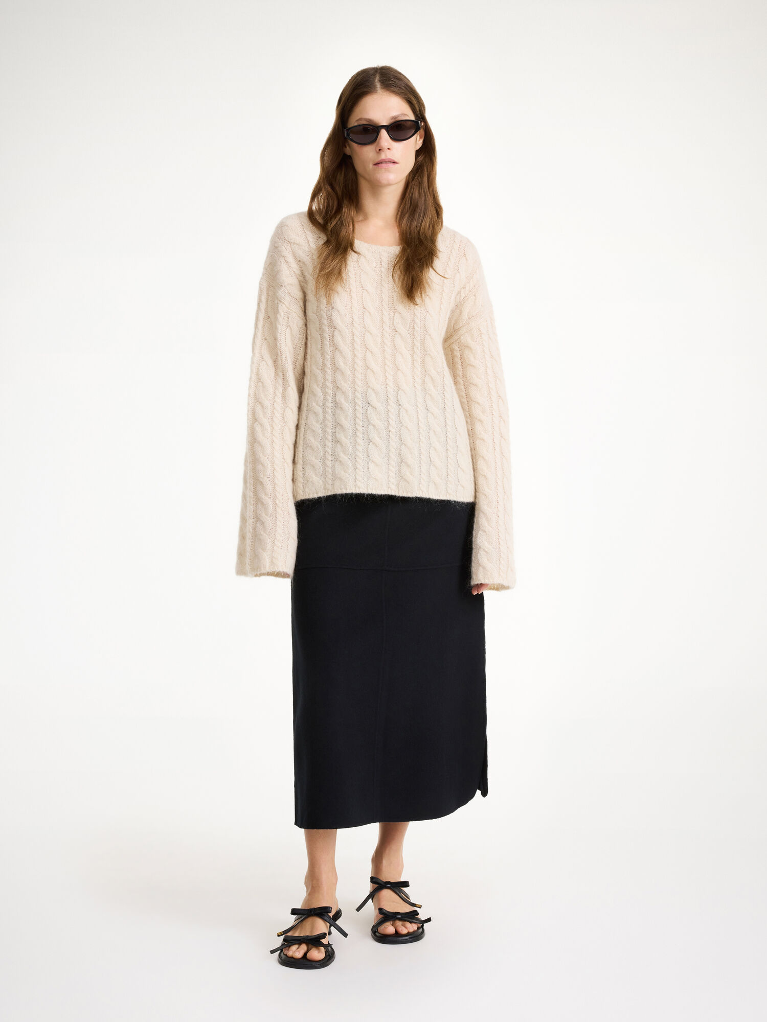 By Malene Birger Angello Wool Midi Rokken Zwart | NL_BB38968