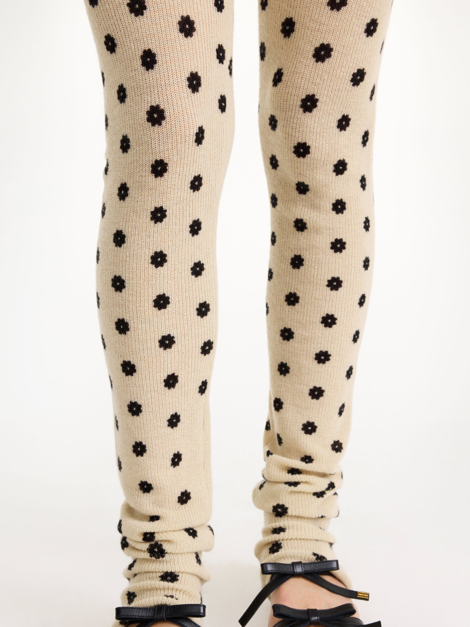 By Malene Birger Breele Wool Leggings Gebreide Kleding Bloemen | NL_BB69267