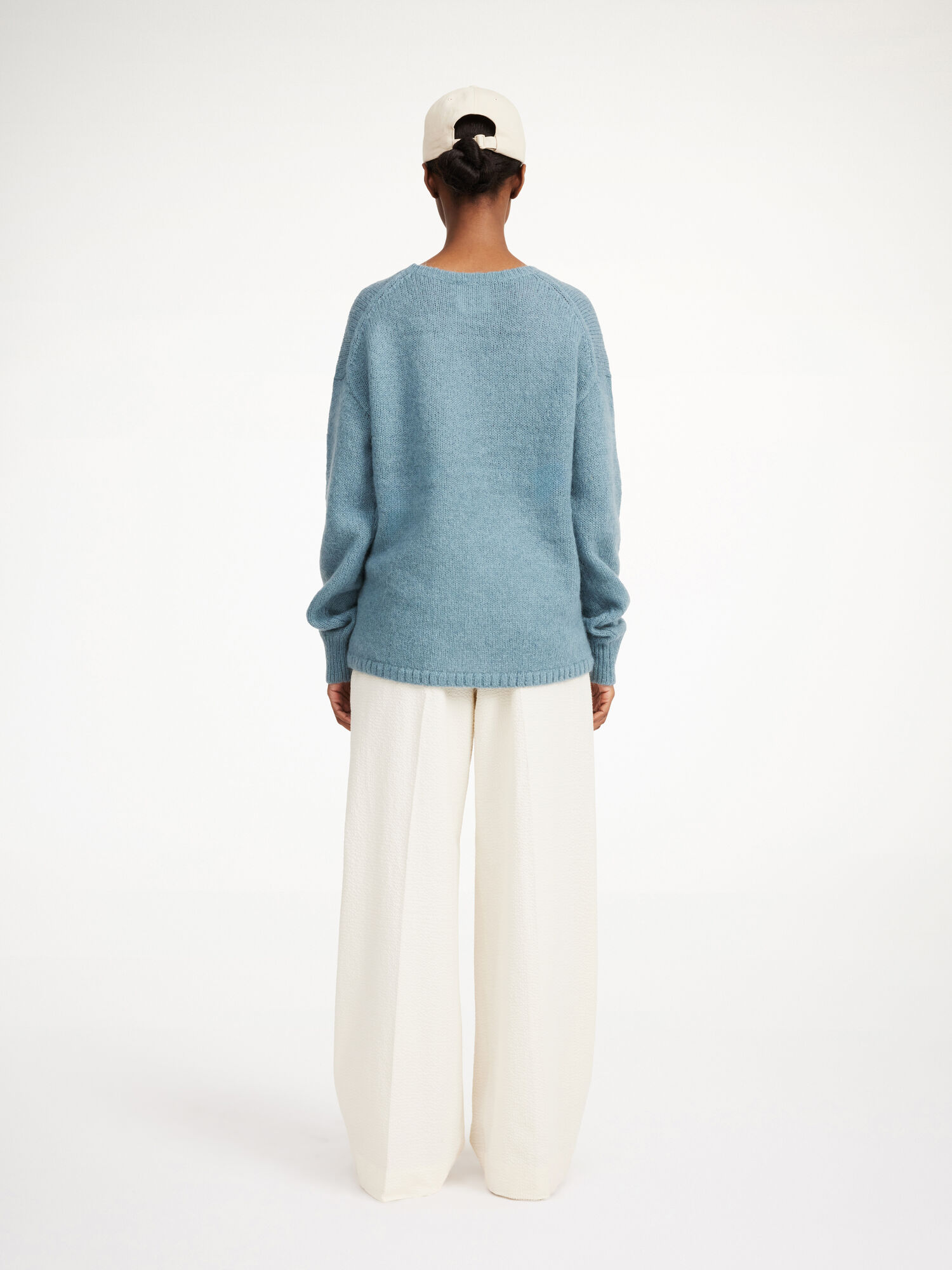 By Malene Birger Briella Mohair-blend Sweater Gebreide Kleding Cool Water | NL_BB65840