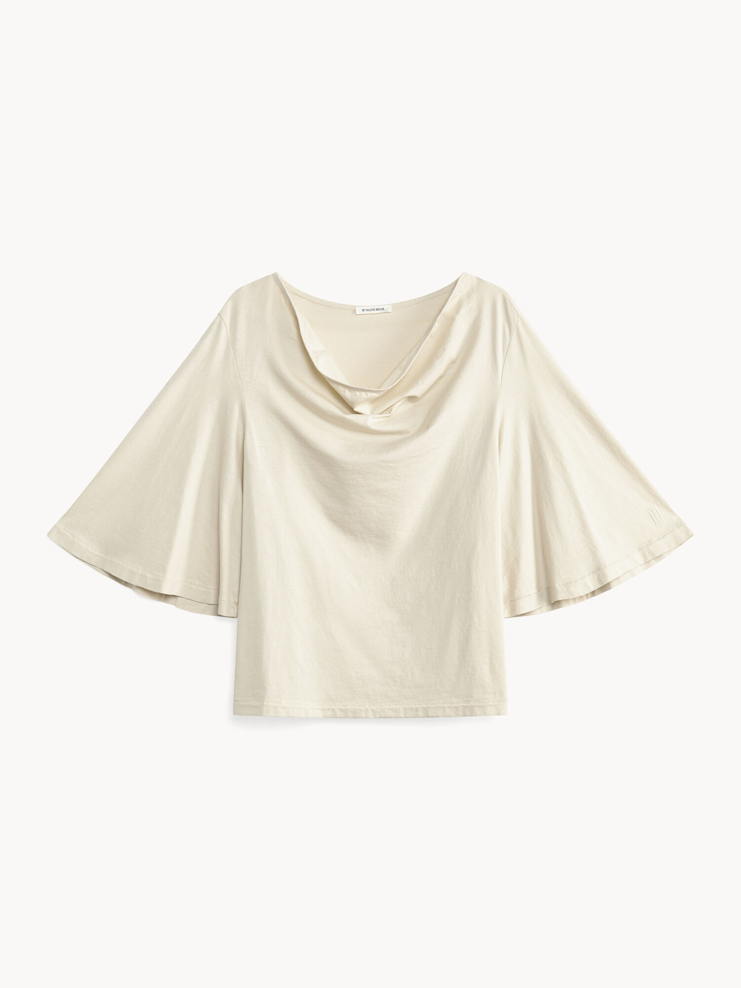 By Malene Birger Bryar Organic Cotton T-shirt Topjes Oyster Gray | NL_BB52780