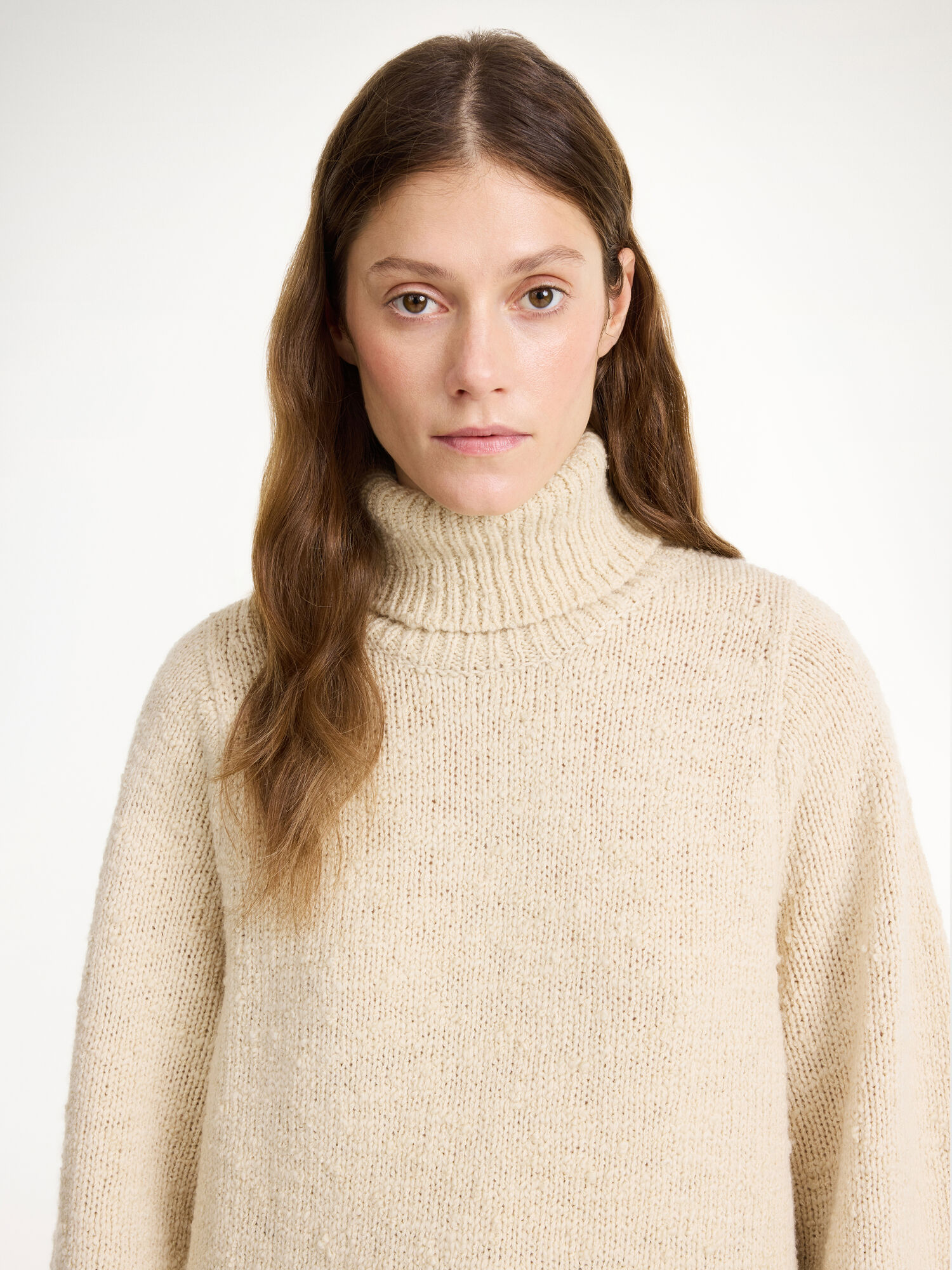 By Malene Birger Charice Wool Sweater Gebreide Kleding Oyster Gray | NL_BB70842