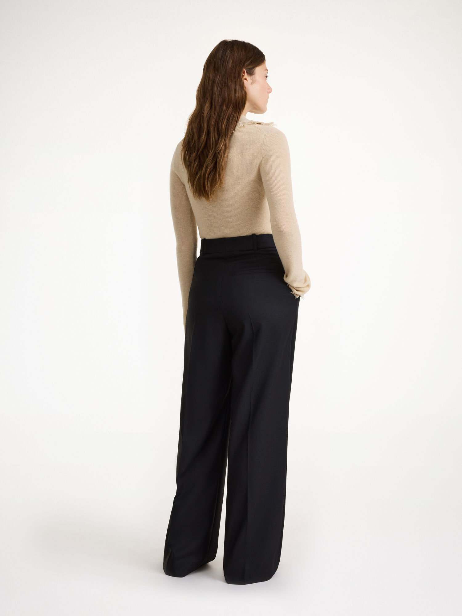 By Malene Birger Cymbaria High-waist Broek Zwart | NL_BB20377