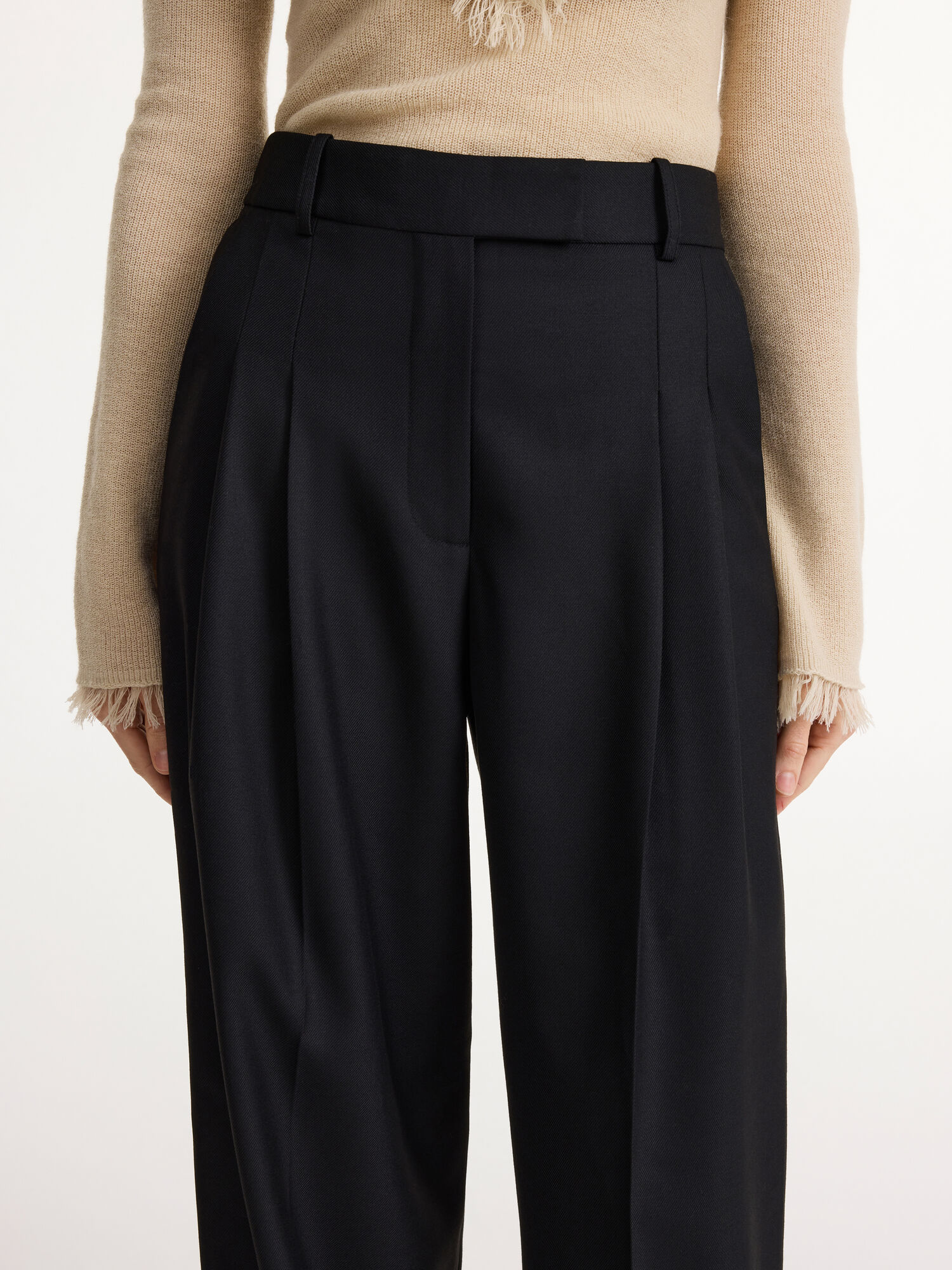 By Malene Birger Cymbaria High-waist Broek Zwart | NL_BB20377