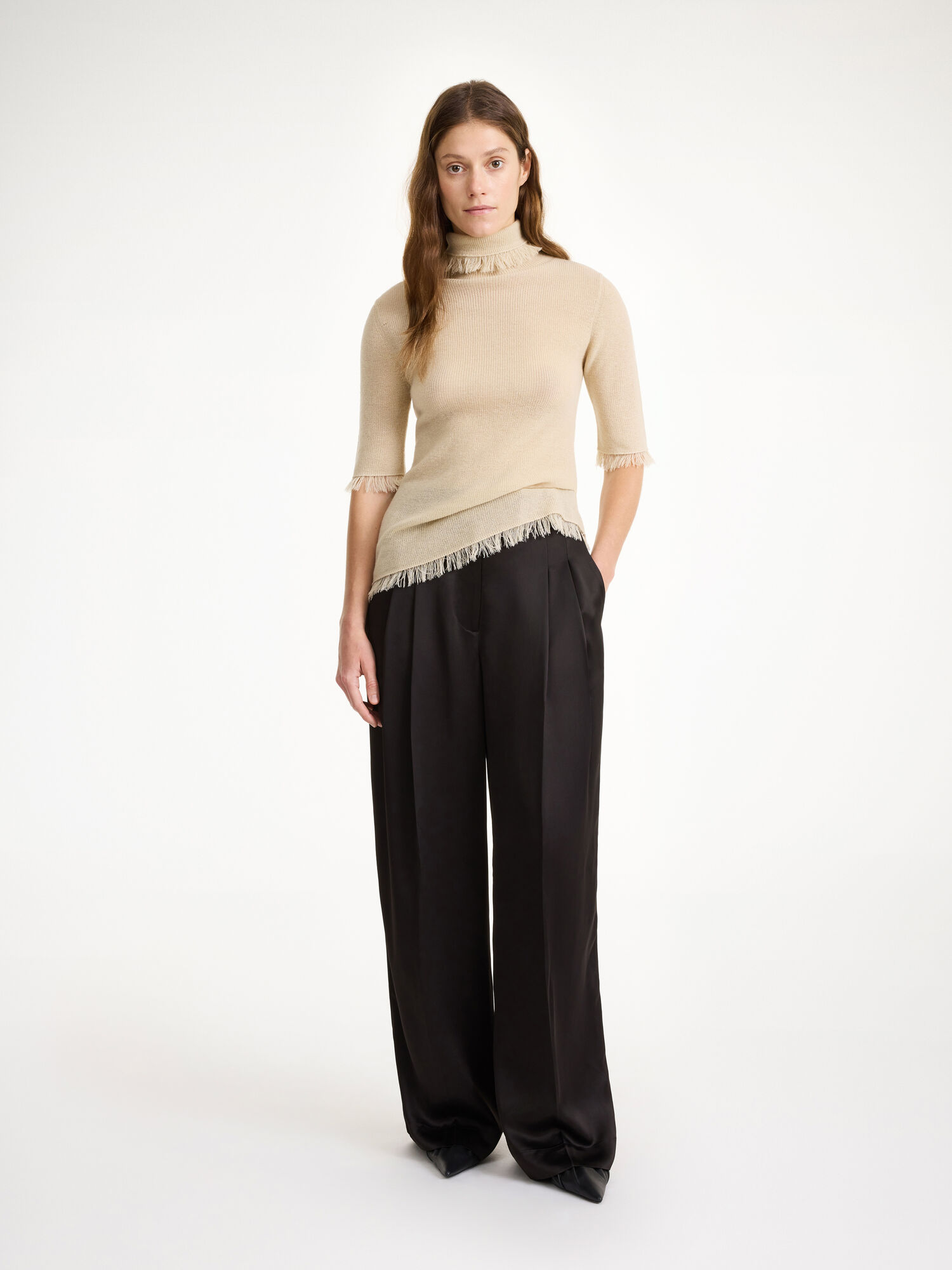 By Malene Birger Cymbaria High-waisted Broek Zwart | NL_BB97977