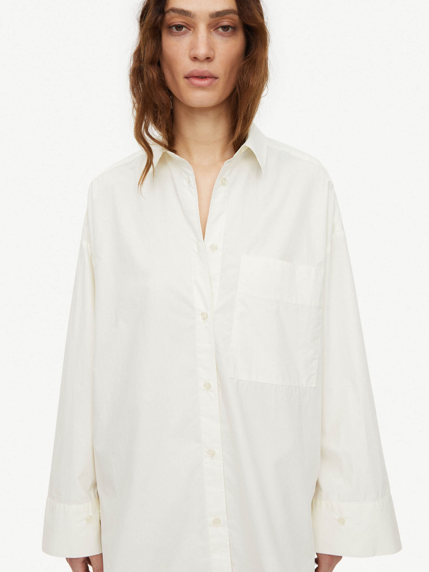 By Malene Birger Derris Organic Cotton Overhemd Wit | NL_BB16134