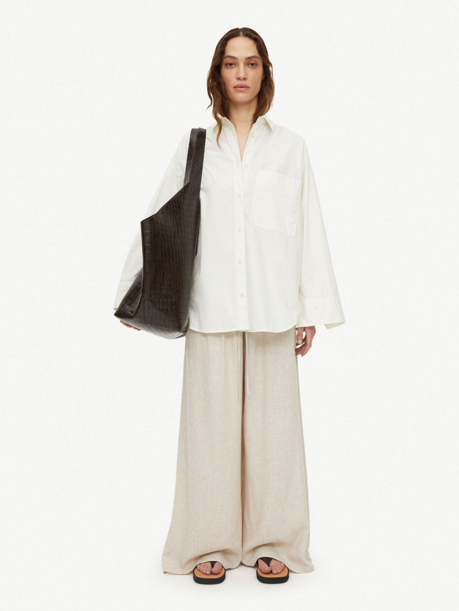 By Malene Birger Derris Organic Cotton Overhemd Wit | NL_BB16134