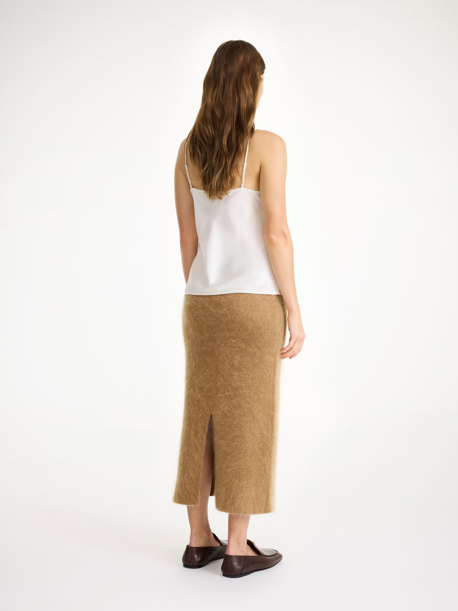 By Malene Birger Estille Midi Skirt Gebreide Kleding Bruin | NL_BB58453