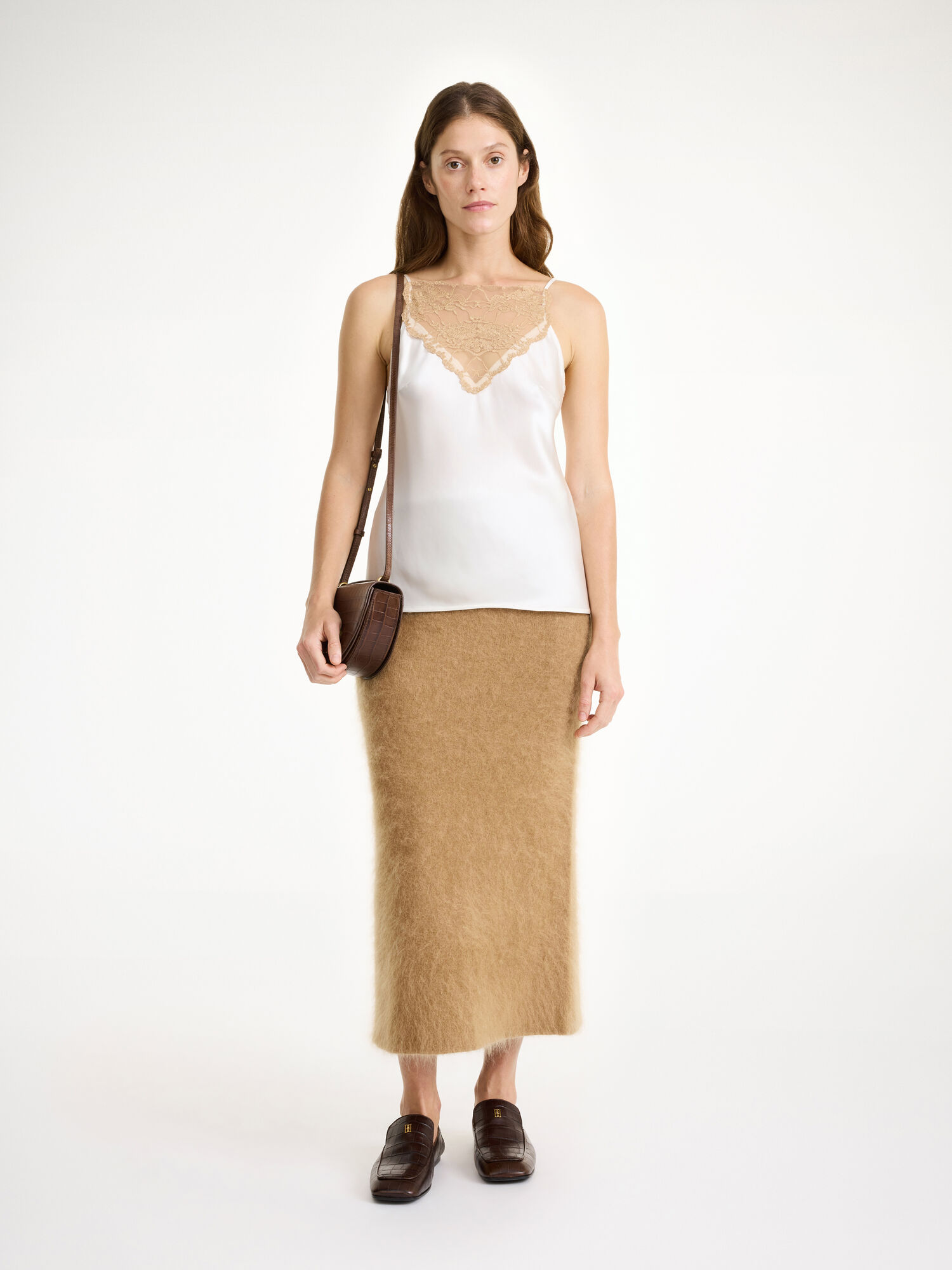 By Malene Birger Estille Midi Skirt Gebreide Kleding Bruin | NL_BB58453