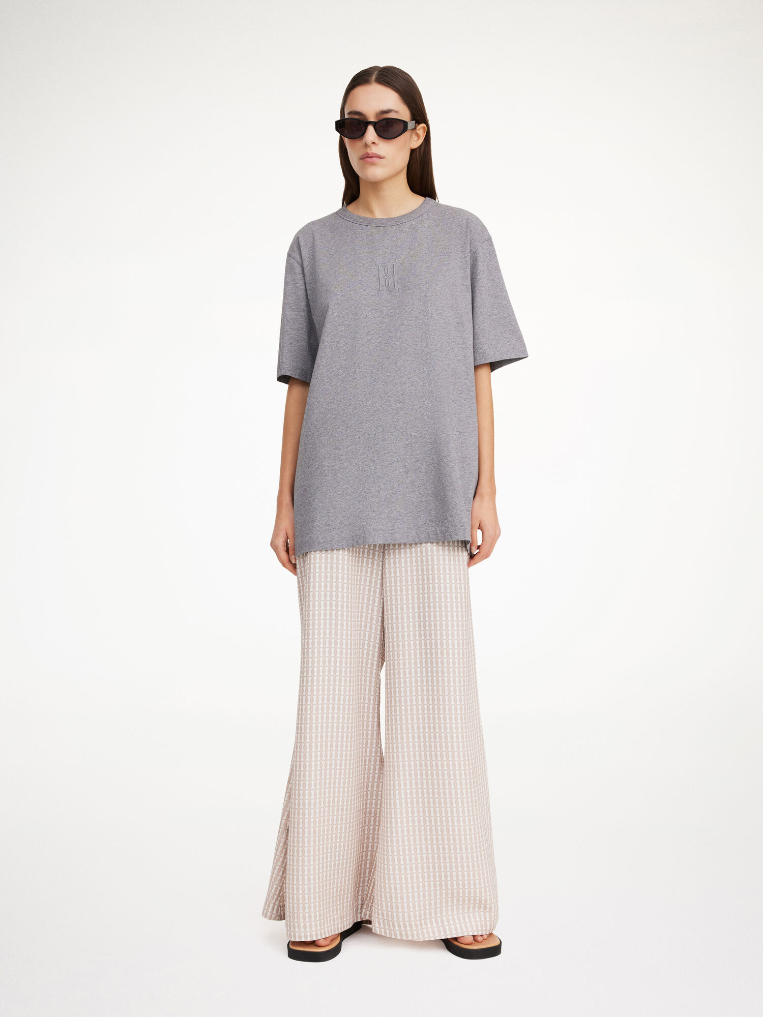 By Malene Birger Fayeh Organic Cotton T-shirt Topjes Grijs | NL_BB93586