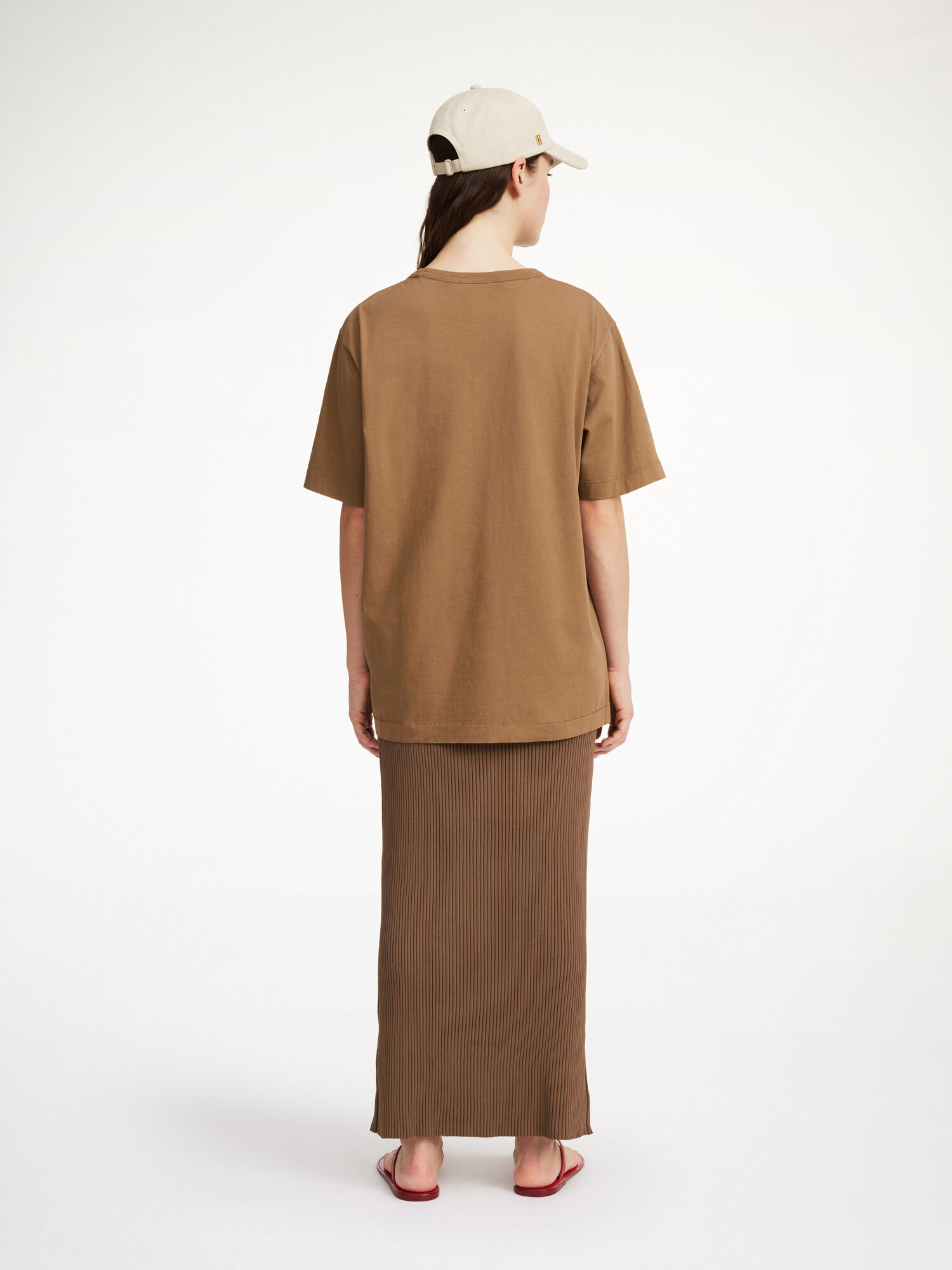 By Malene Birger Fayeh Organic Cotton T-shirt Topjes Shitake | NL_BB68774