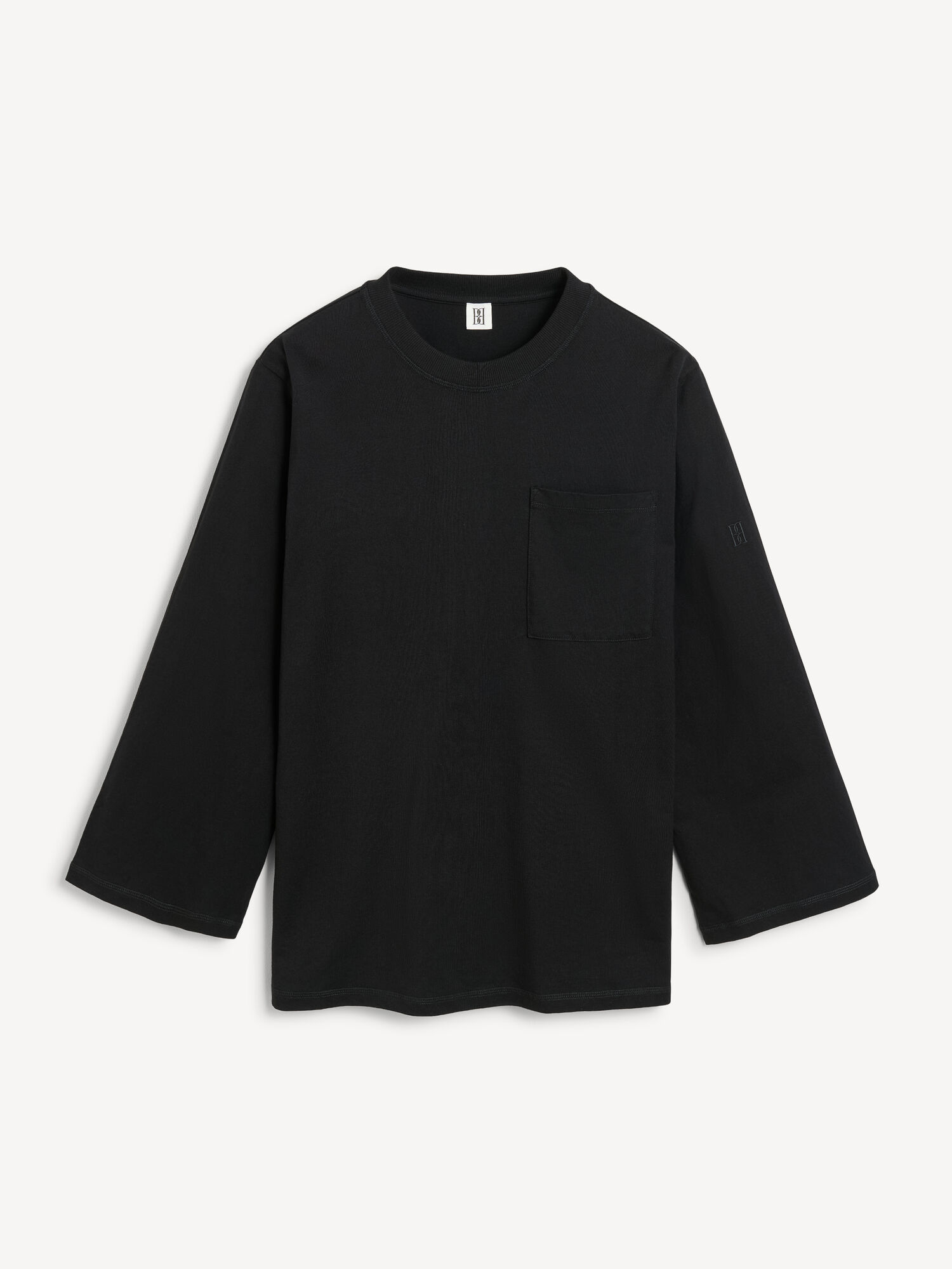 By Malene Birger Fayeh Oversized Longsleeve Topjes Zwart | NL_BB33651