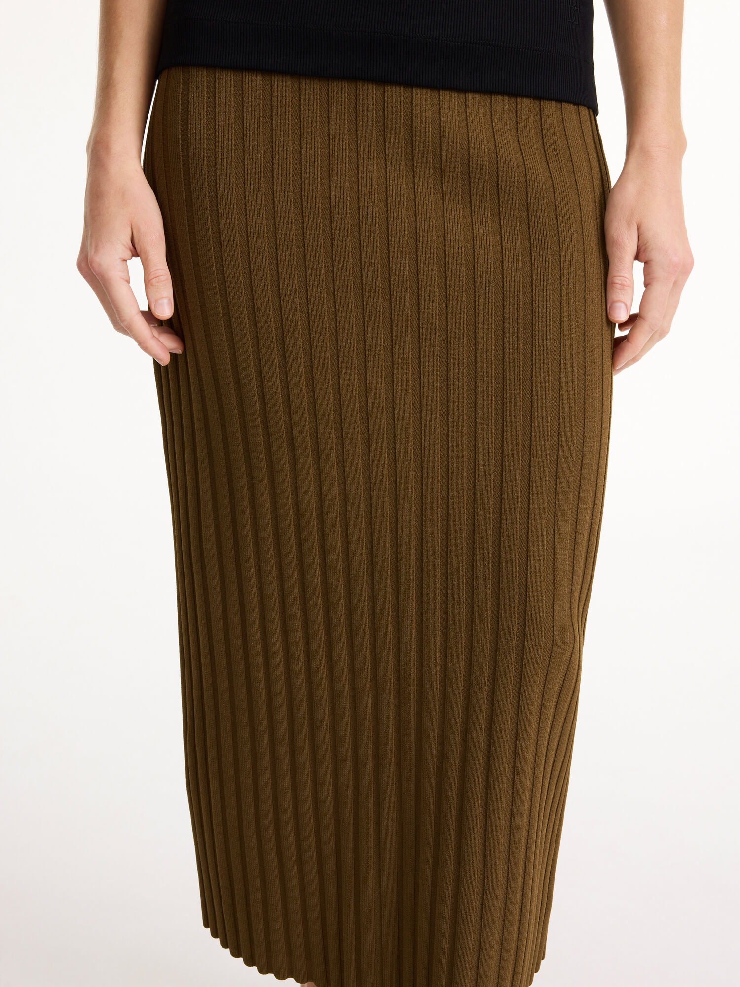 By Malene Birger Fiemme Midi Skirt Gebreide Kleding Shitake | NL_BB53300