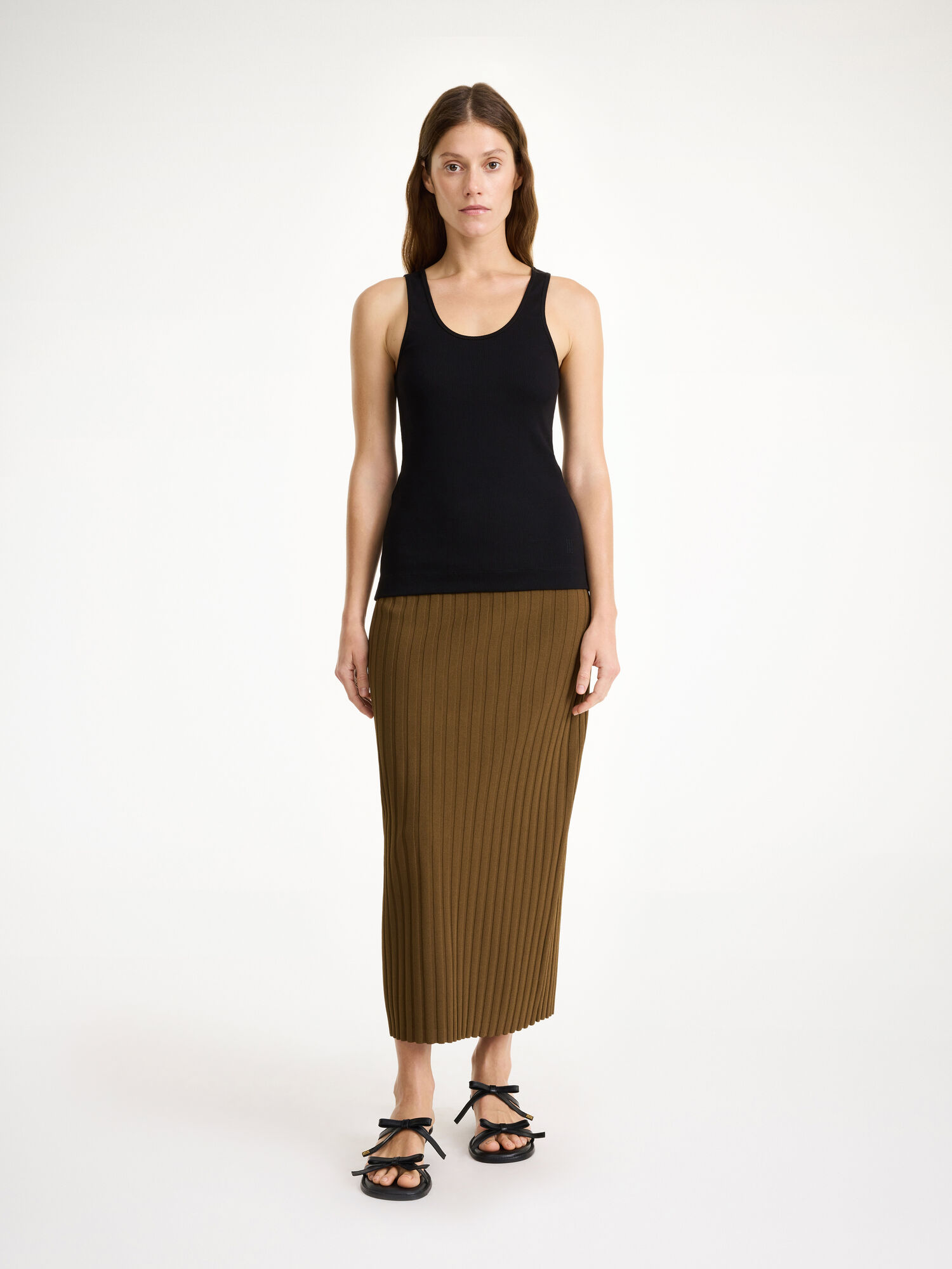 By Malene Birger Fiemme Midi Skirt Gebreide Kleding Shitake | NL_BB53300