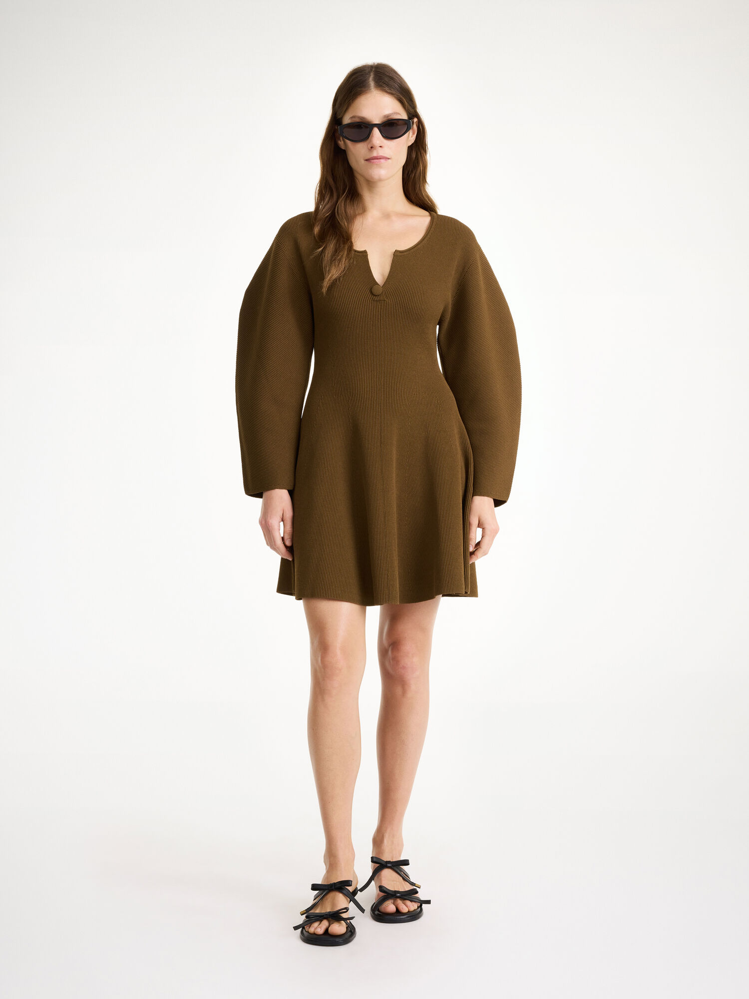 By Malene Birger Francesa Mini Jurk Shitake | NL_BB92972