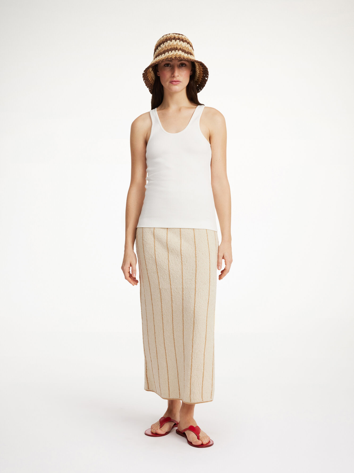 By Malene Birger Hercula Maxi Skirt Gebreide Kleding Oyster Gray | NL_BB10419