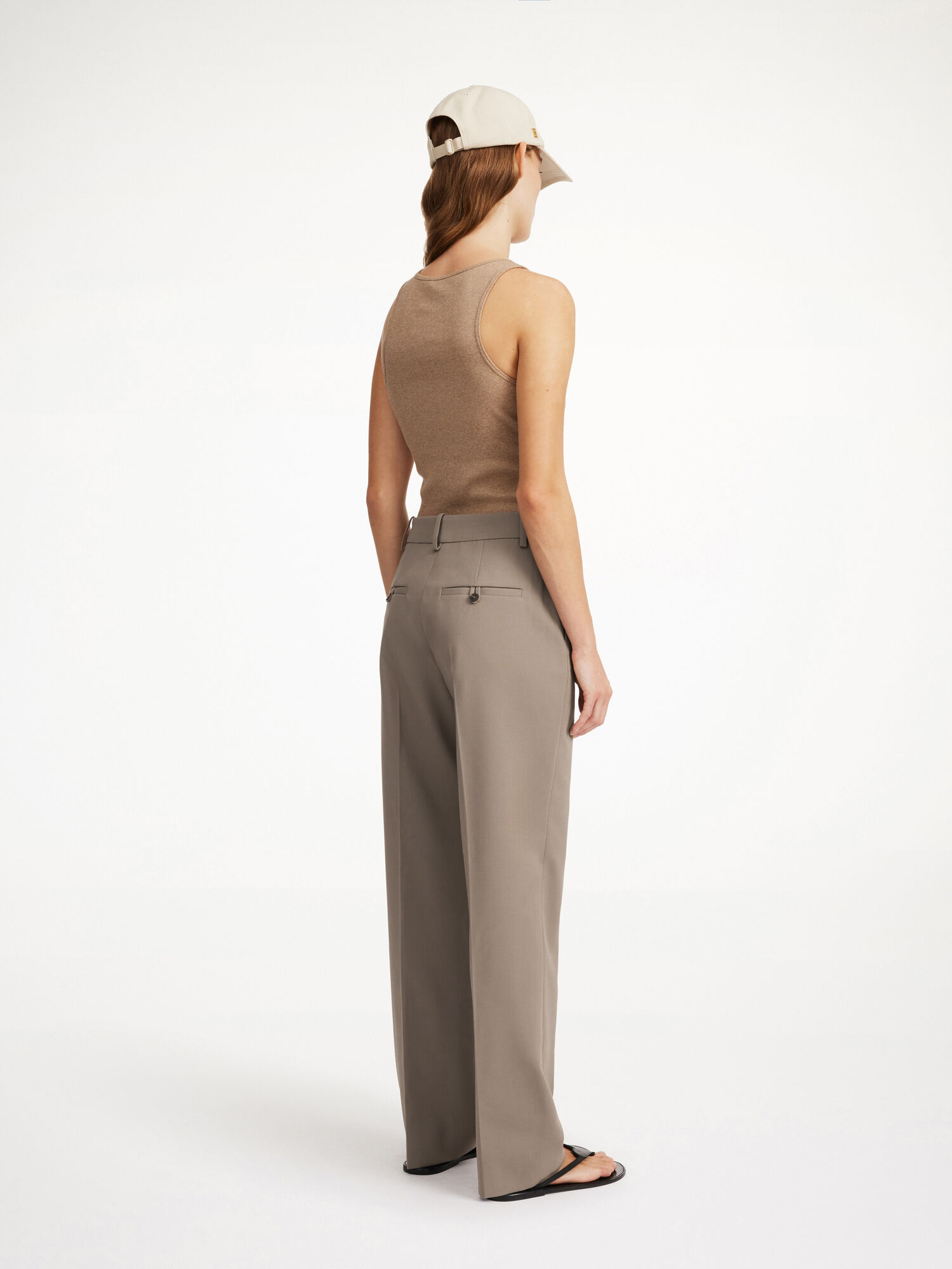 By Malene Birger Igda Straight-leg Broek Shitake | NL_BB52665