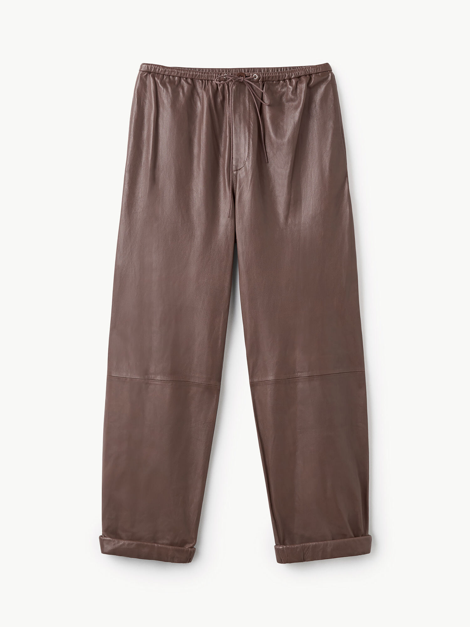 By Malene Birger Joanni Leather Broek Bruin | NL_BB24171