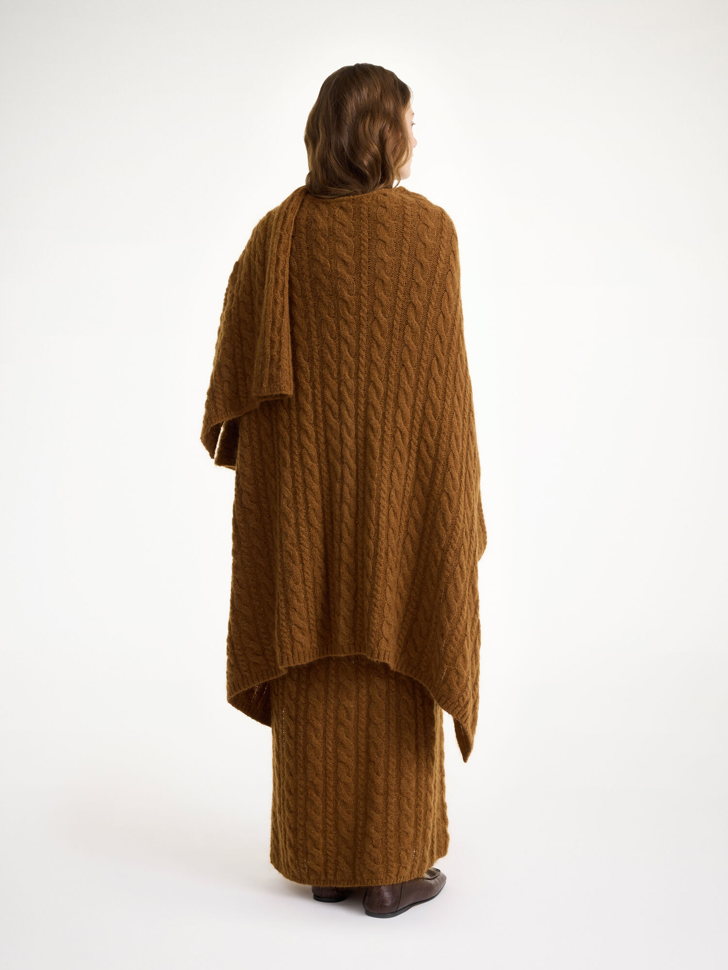 By Malene Birger Kassillas Wool-blend Poncho Gebreide Kleding Bison | NL_BB97627