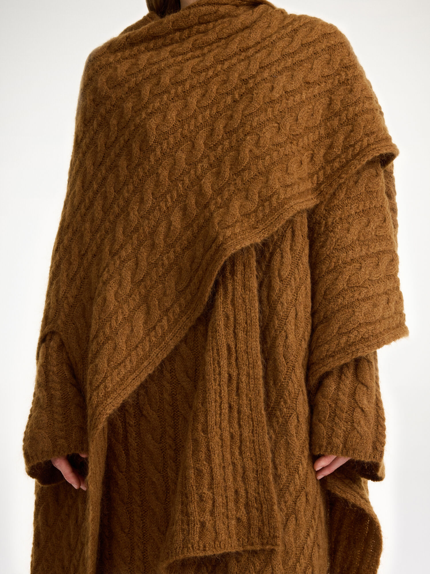 By Malene Birger Kassillas Wool-blend Poncho Gebreide Kleding Bison | NL_BB97627