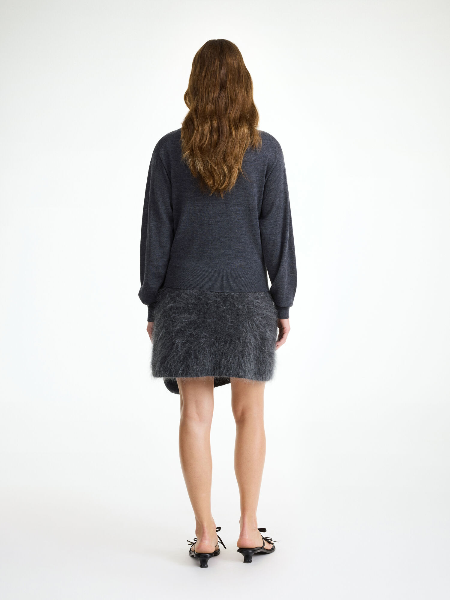 By Malene Birger Krissah Mini Skirt Gebreide Kleding Grijs | NL_BB29607