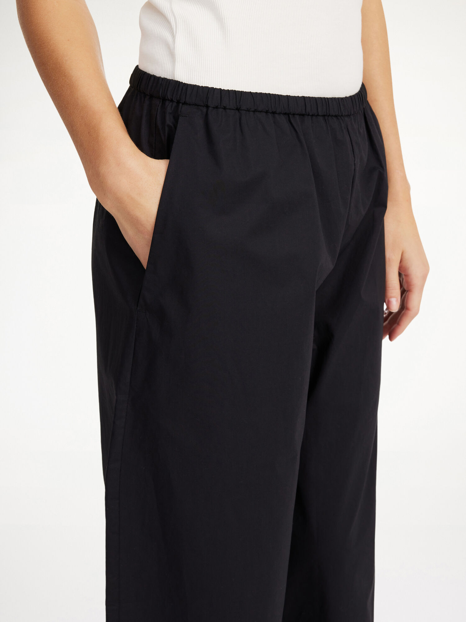 By Malene Birger Luisa High-waisted Broek Zwart | NL_BB69580