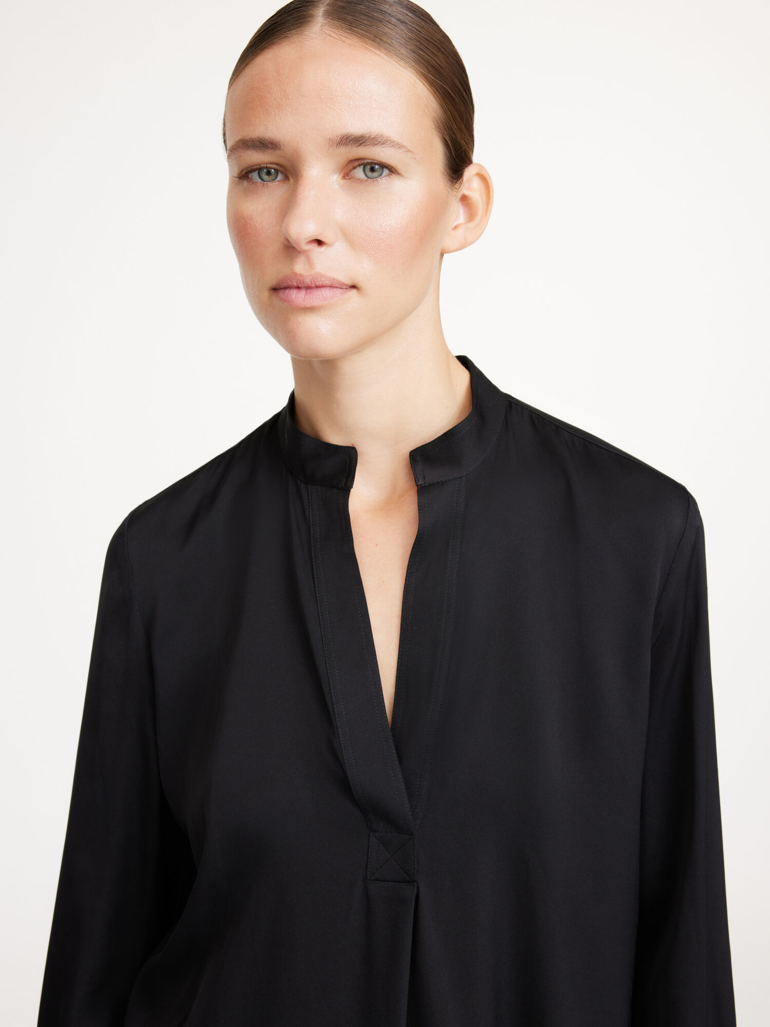 By Malene Birger Mabillon Silk Overhemd Zwart | NL_BB87351