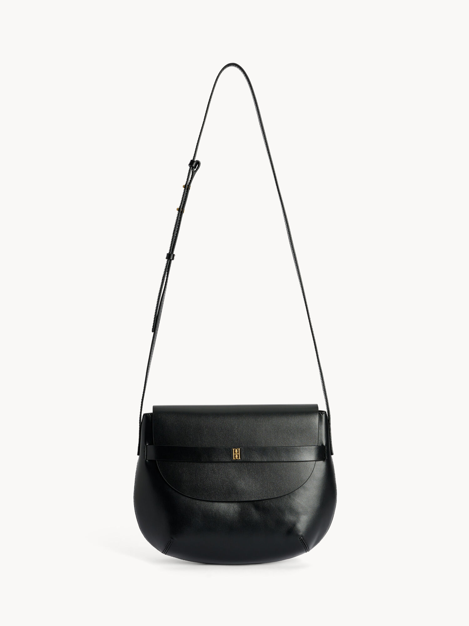 By Malene Birger Maellon Leather Shoulder Tassen Zwart | NL_BB48809