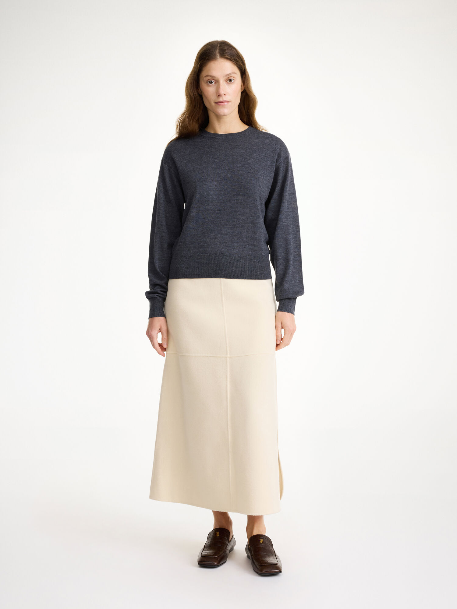 By Malene Birger Mantea Merino Wool Sweater Gebreide Kleding Grijs | NL_BB59246