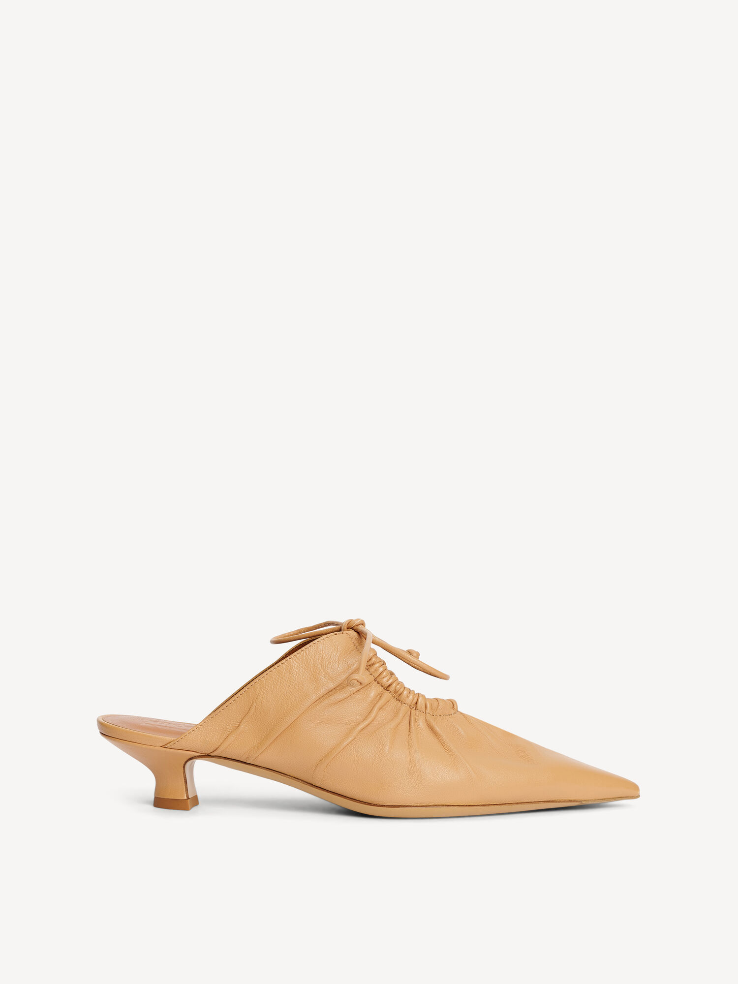 By Malene Birger Masey Leather Mules Schoenen Beige | NL_BB34368